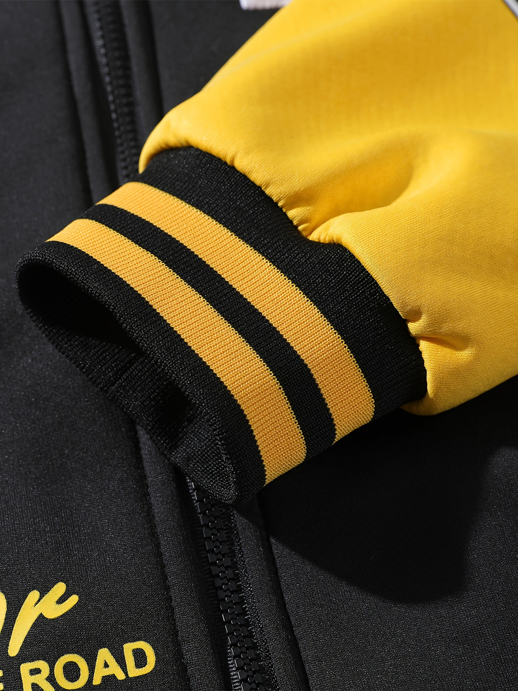 Veste pour homme, à capuche, jaune