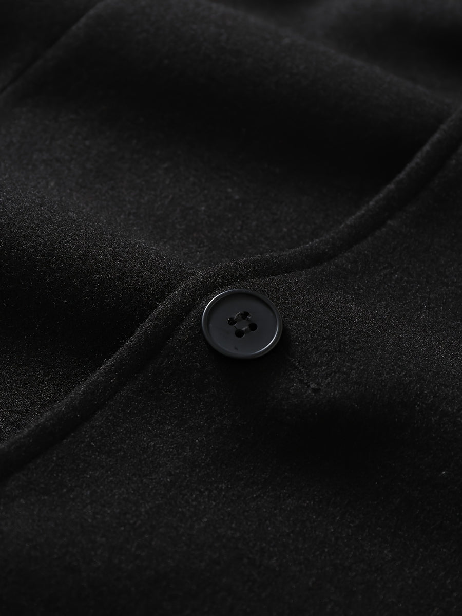 Pardessus, à revers, détail du vêtement