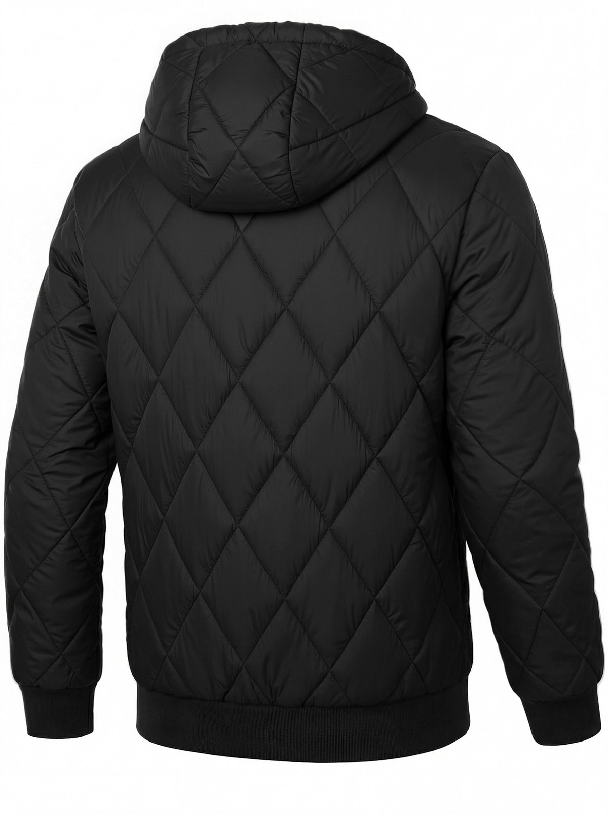 Veste pour homme, à carreaux, à capuche, vert tactique
