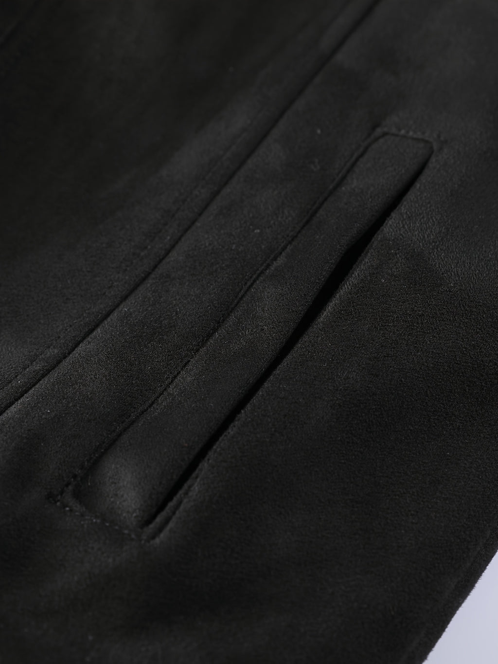 Veste long pour homme, velours, à revers