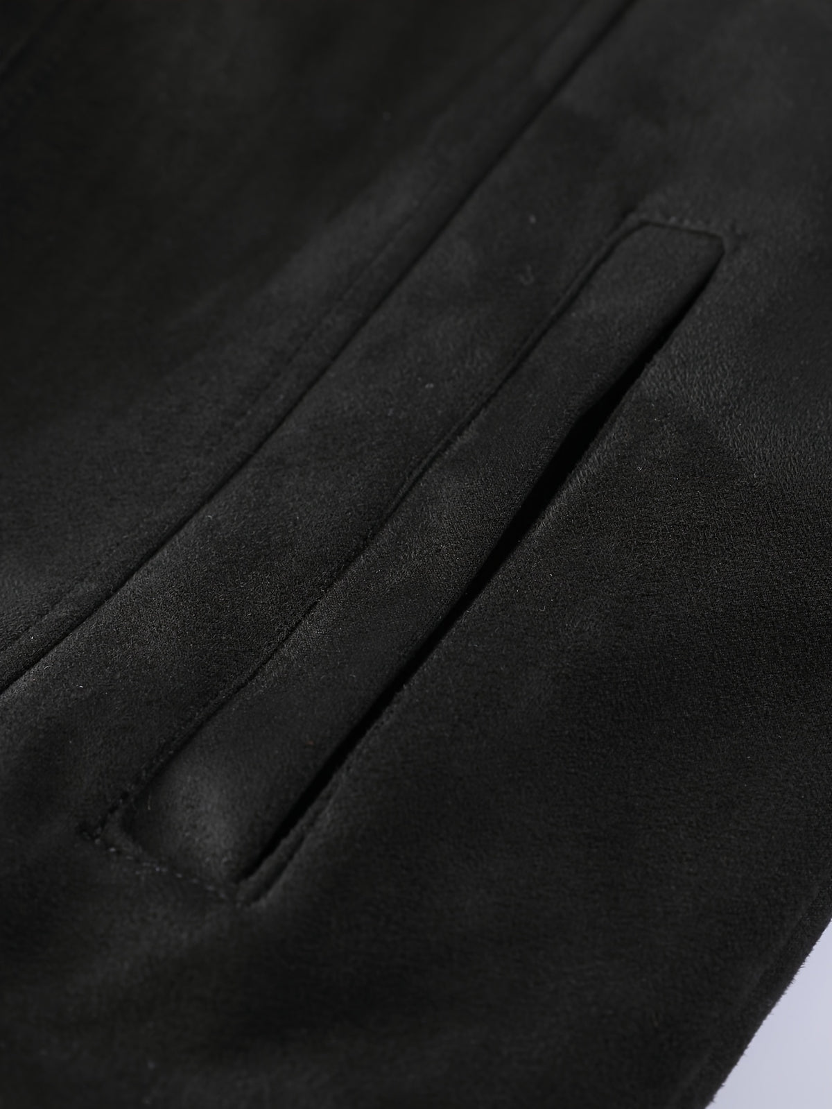 Veste long pour homme, velours, à revers