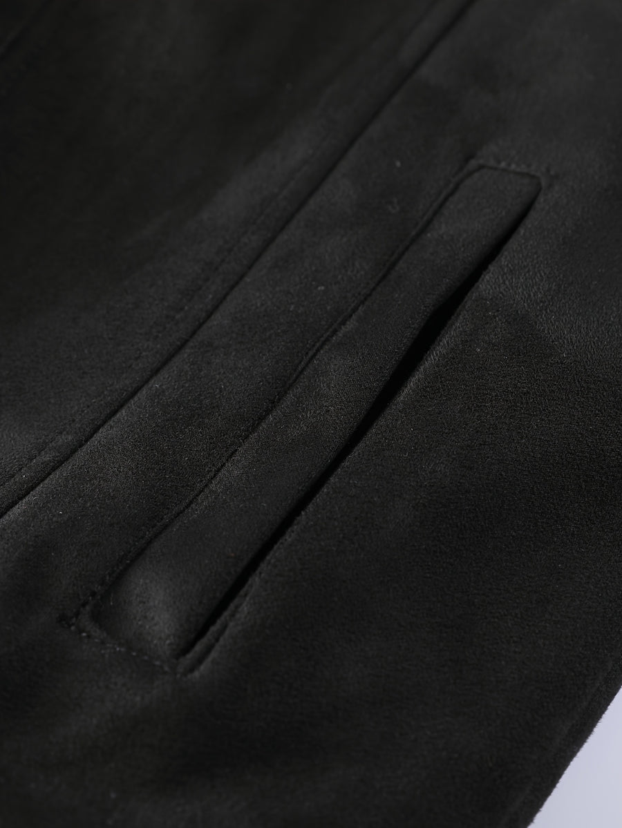 Veste long, velours, à revers, détail du vêtement
