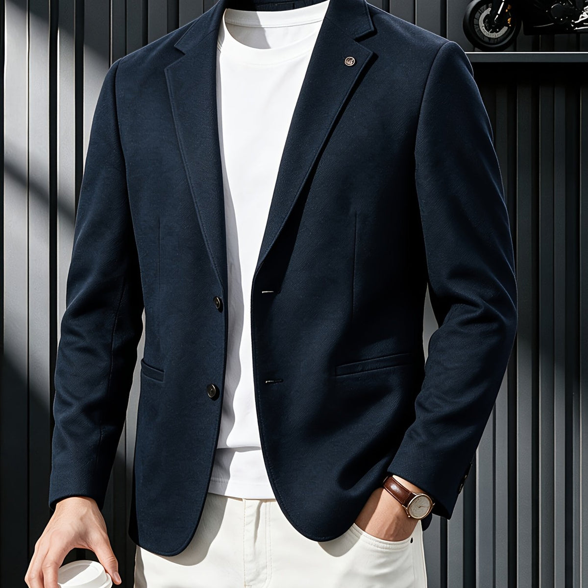 Veste, bleu, coloris bleu Image