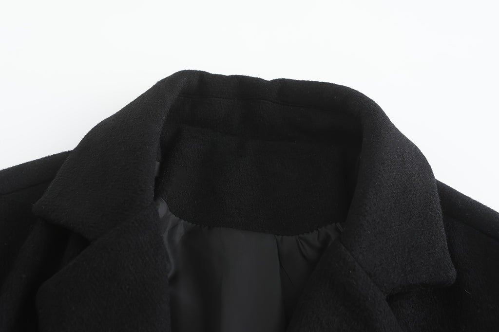 Manteau en laine pour homme, 35 % laine, tweed