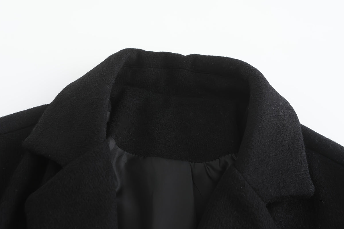 Manteau en laine pour homme, 35 % laine, tweed