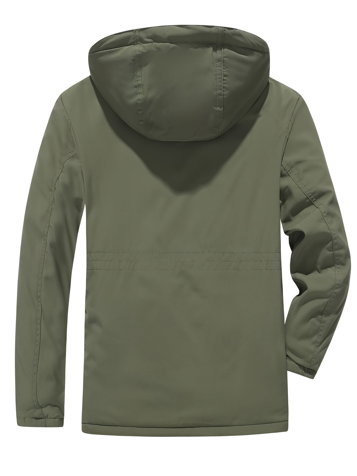 Veste long pour homme, coupe-vent, à capuche