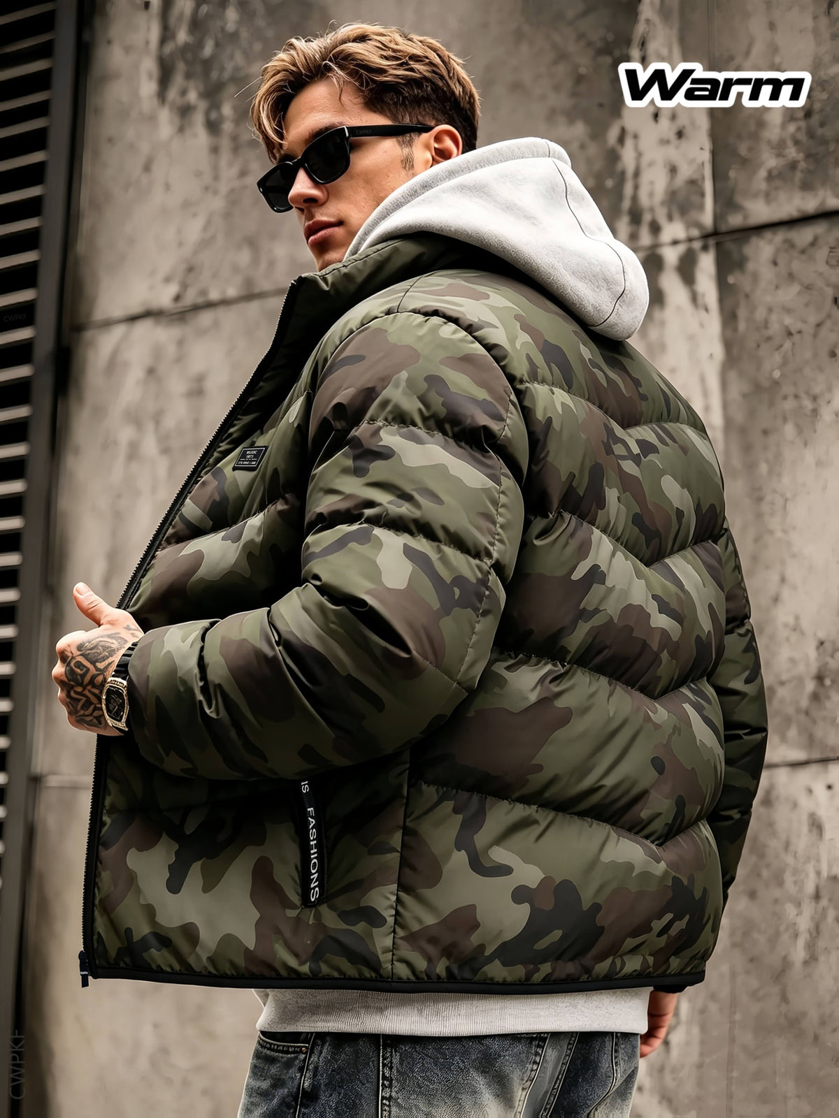 Veste pour homme, à col montant, modele 2