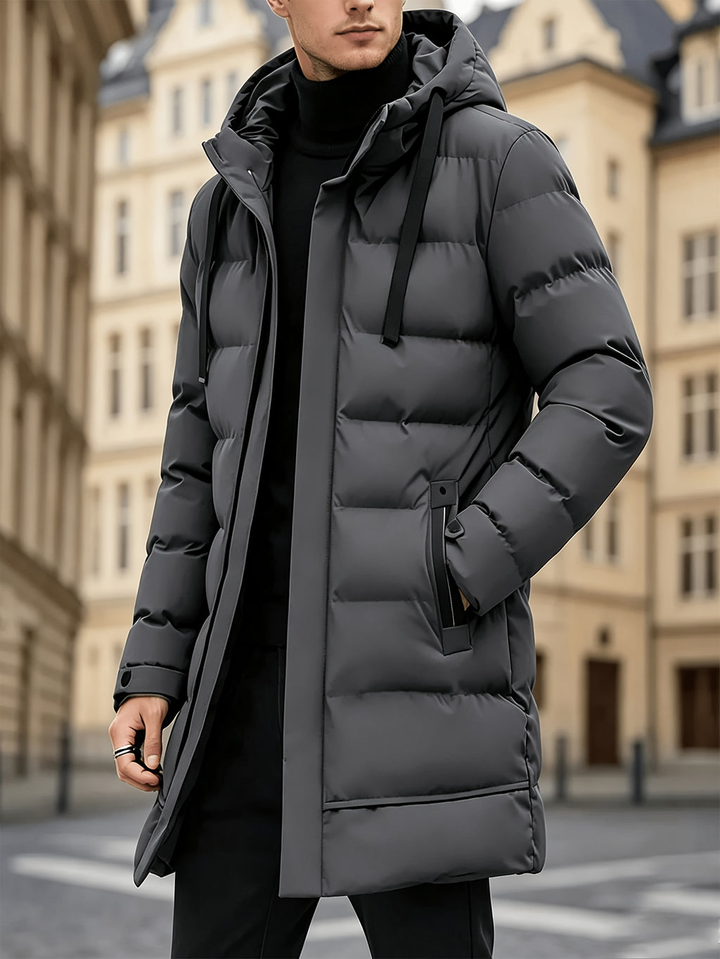 Veste pour homme, à capuche, modele 7