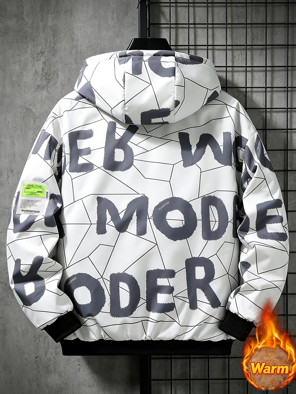 Veste matelassée pour homme, réversible, à capuche, noir
