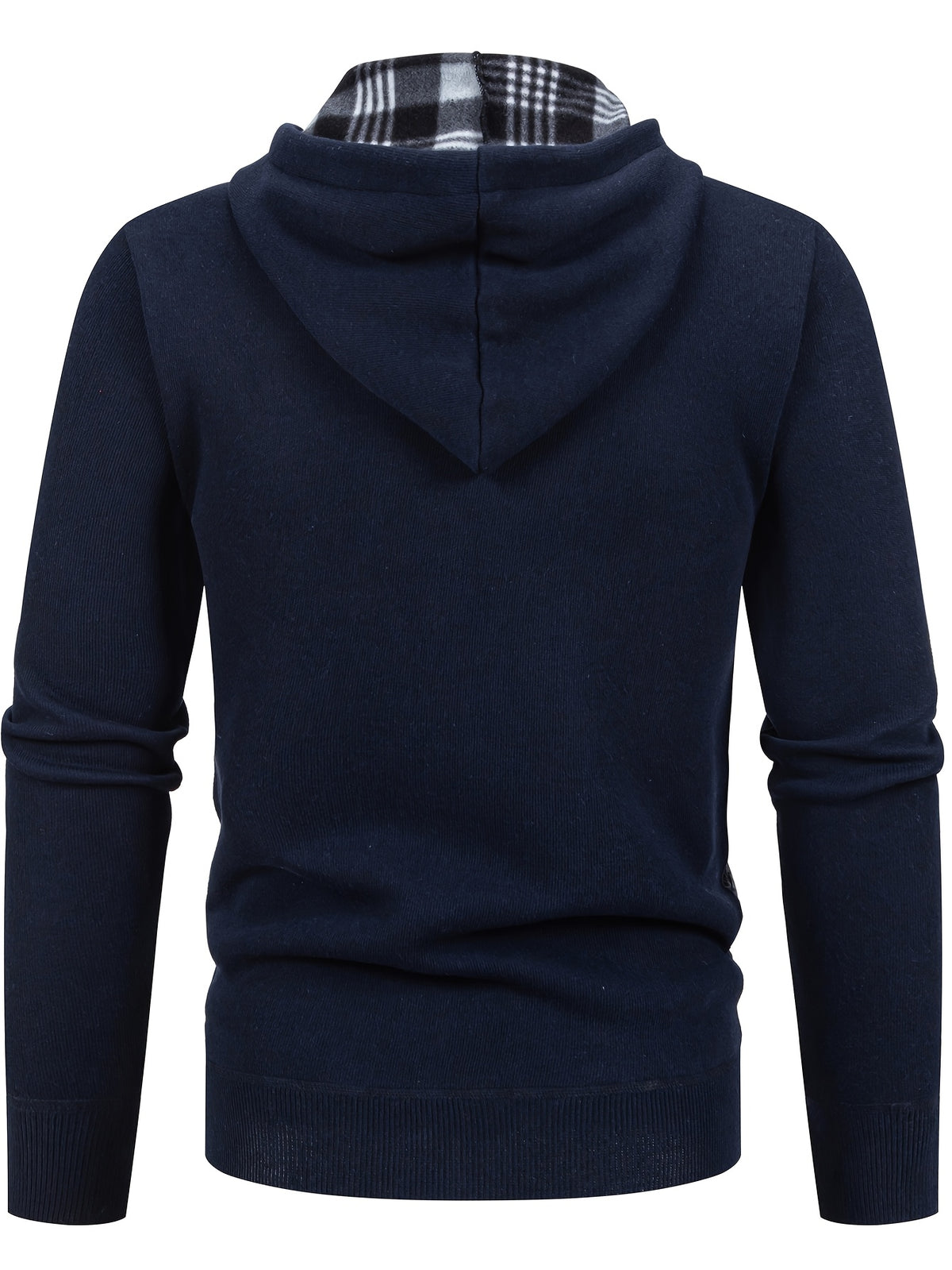 Manteau matelassé long pour homme, patchwork, à capuche
