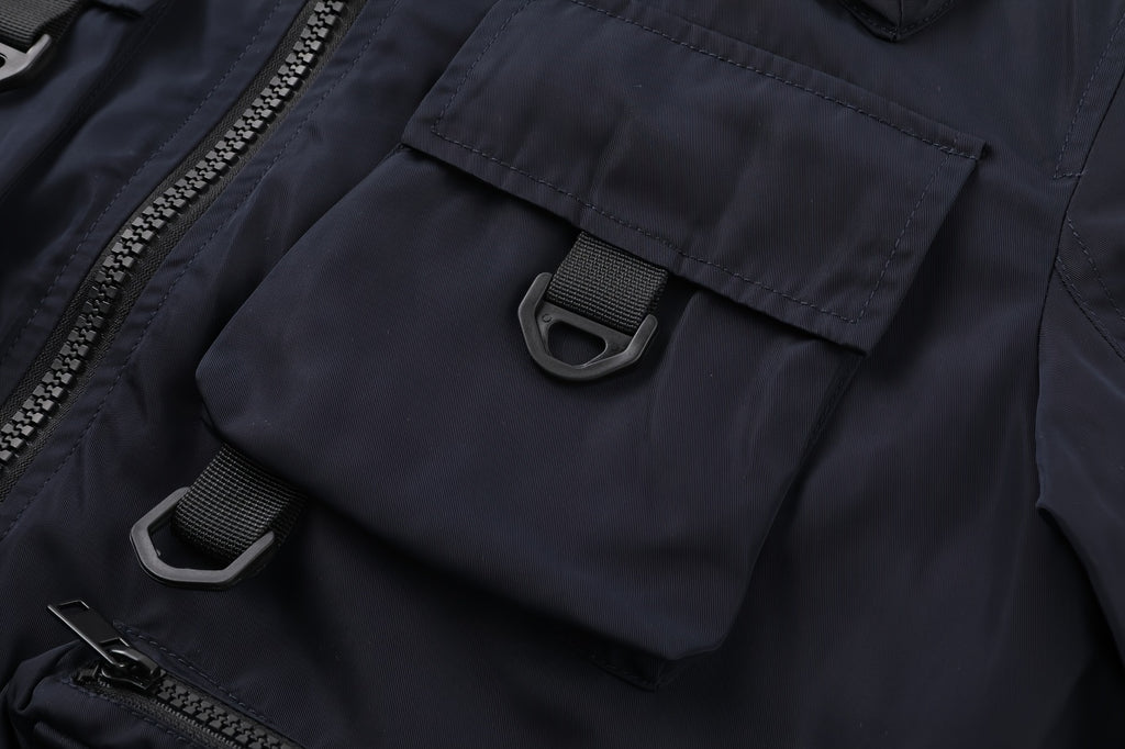 Veste pour homme, à col montant, kaki