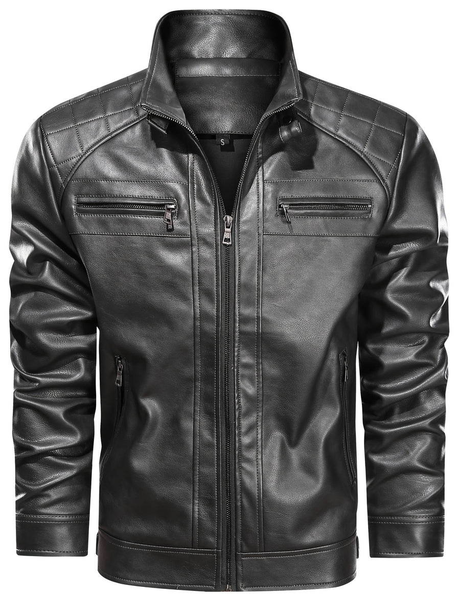 Veste en cuir PU de haute qualité, tailles américaines, parfaite pour un usage quotidien et en extérieur au printemps et en automne, photo 9