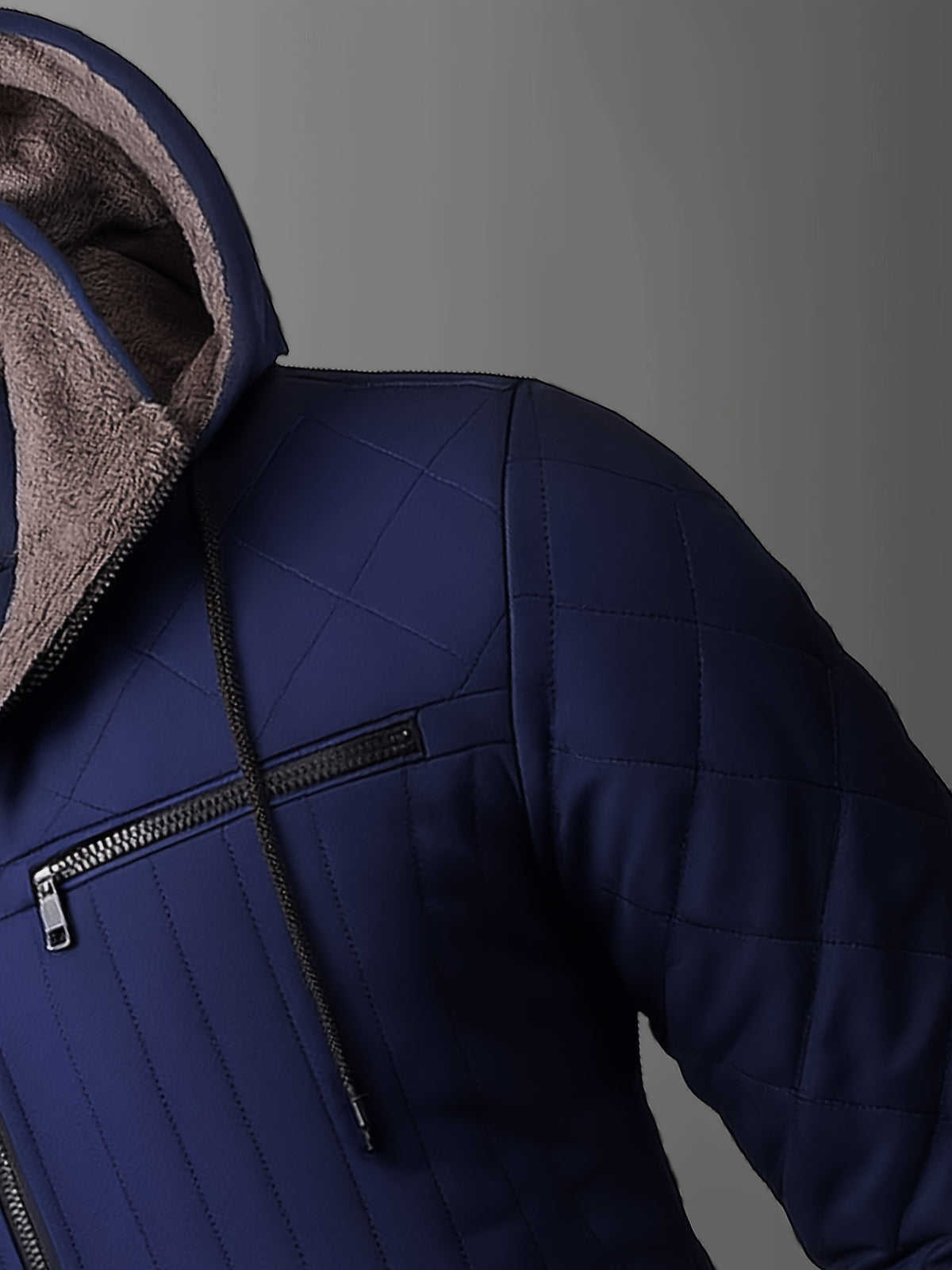 Veste pour homme, polaire, à capuche
