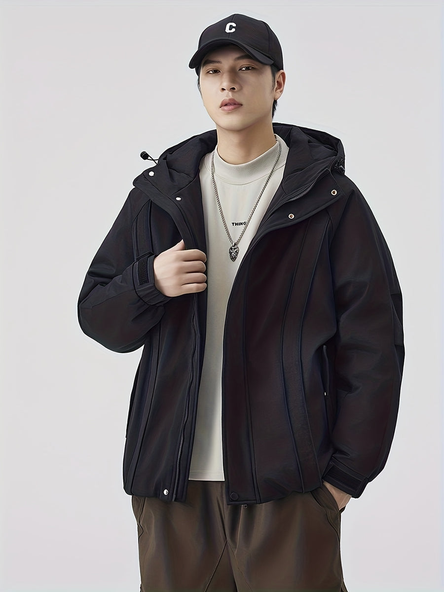 Manteau matelassé, à capuche, noir, photo 23