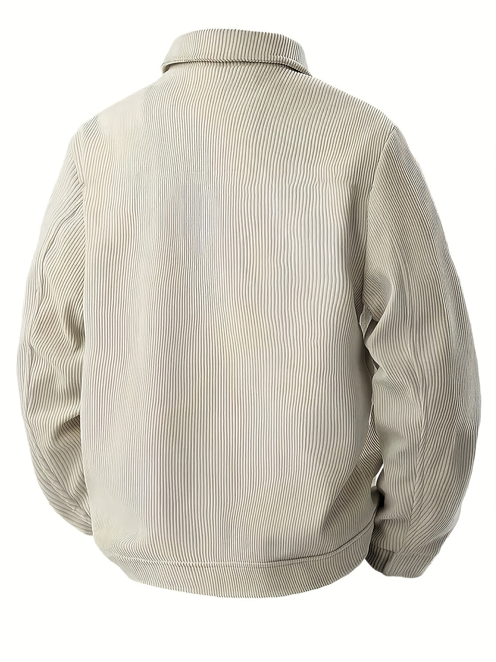 Veste pour homme, velours côtelé, à revers, kaki