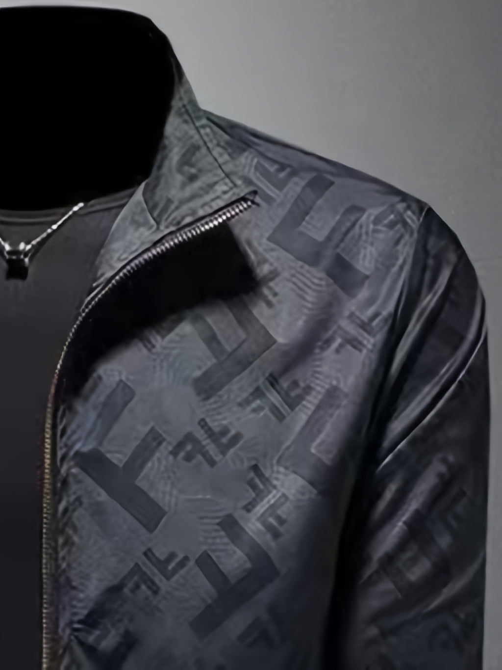Veste pour homme, coupe-vent, à col montant, col montant