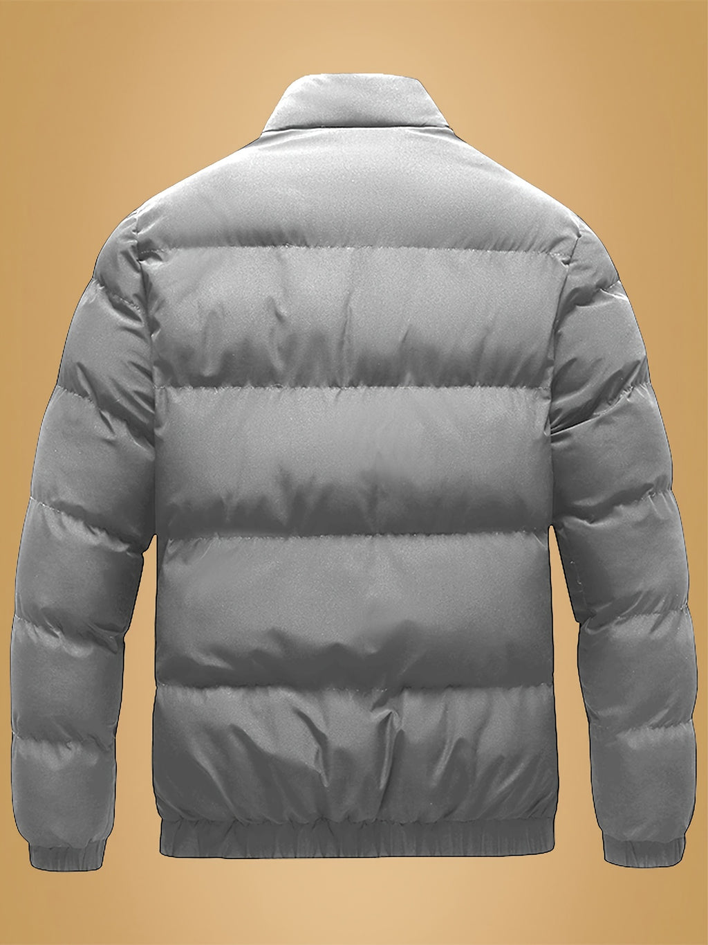 Veste pour homme, à col montant, gris clair
