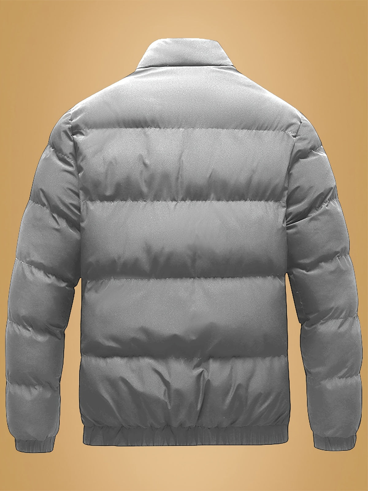 Veste pour homme, à col montant, gris clair