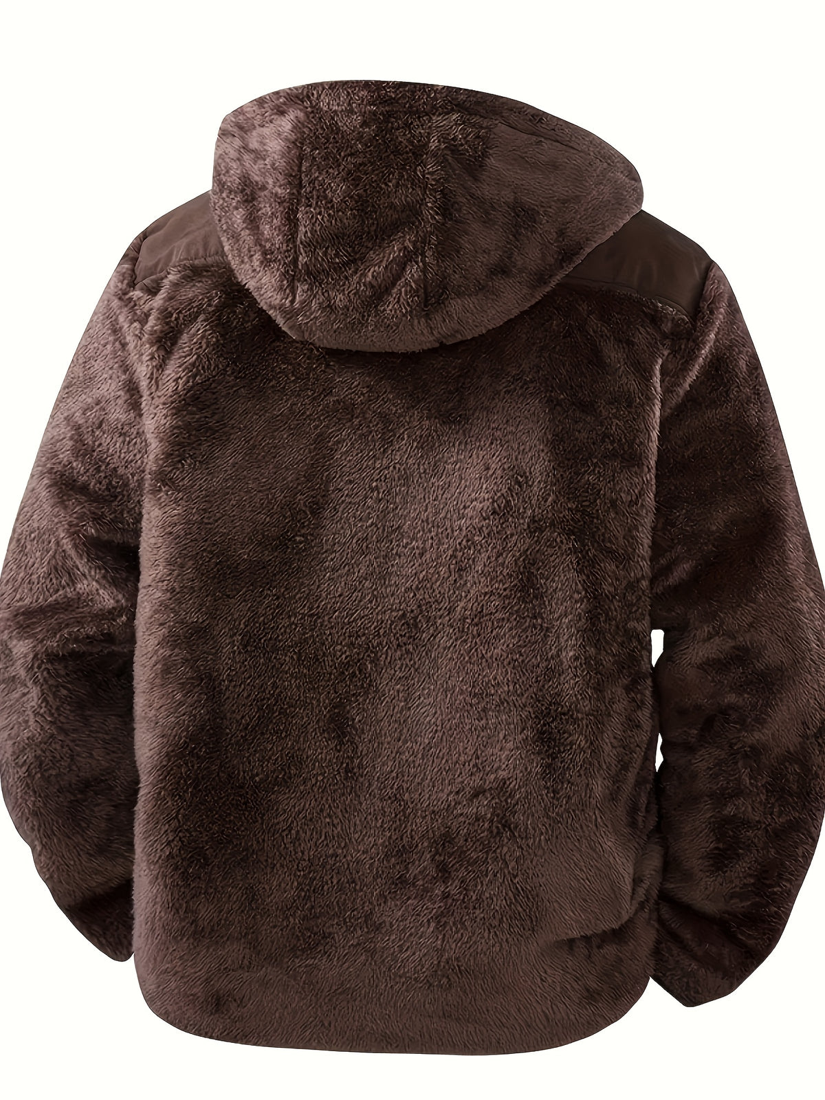 Veste pour homme, à capuche, brun jaunâtre