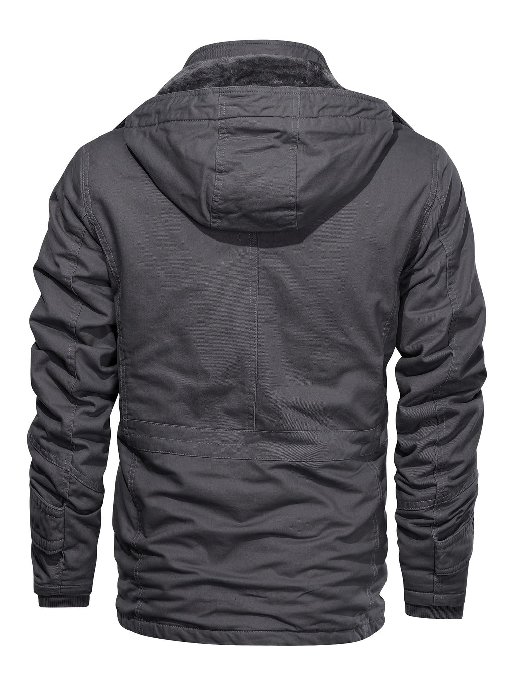 Veste mi-long pour homme, à capuche