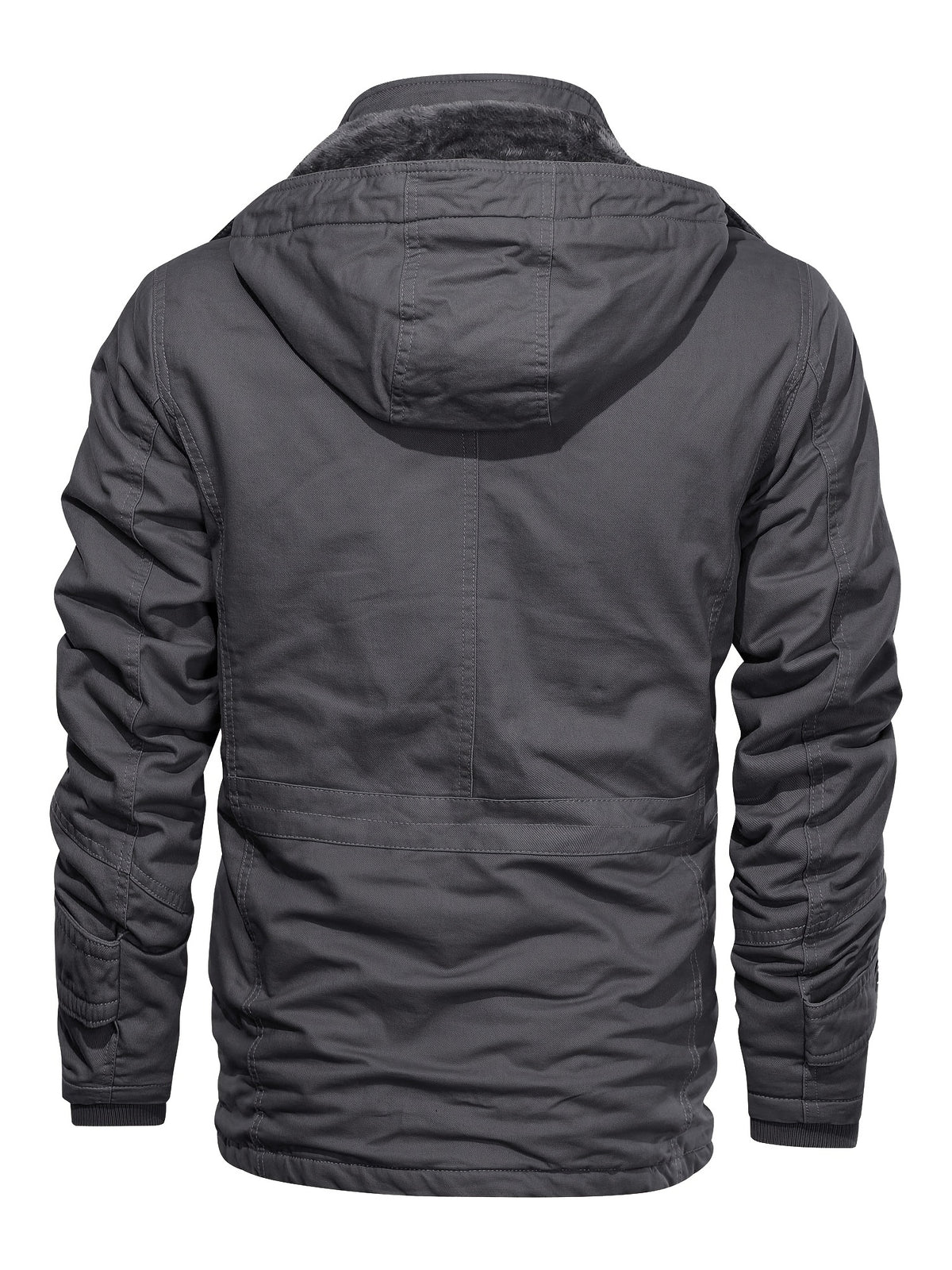 Veste mi-long pour homme, à capuche