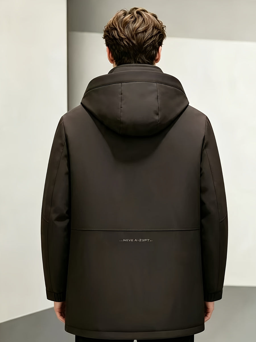 Manteau long, à capuche, café, photo 15