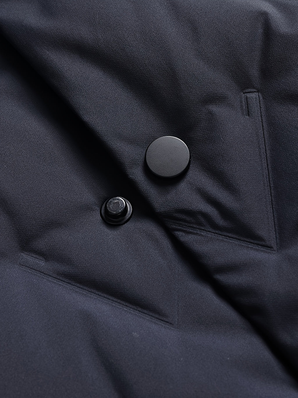 Veste matelassée, détail du vêtement