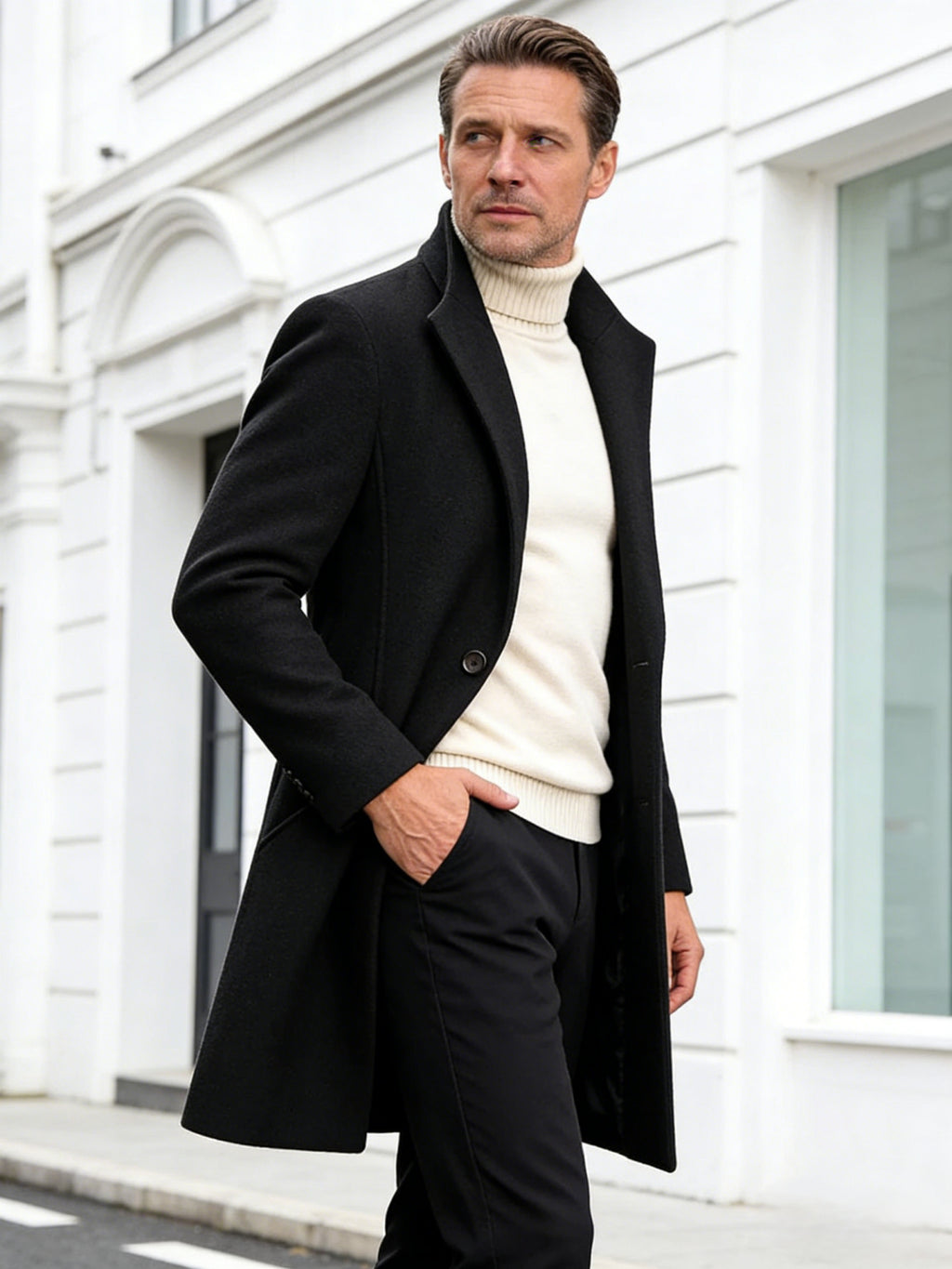 Manteau, 25 % laine, tweed, gris, photo 10