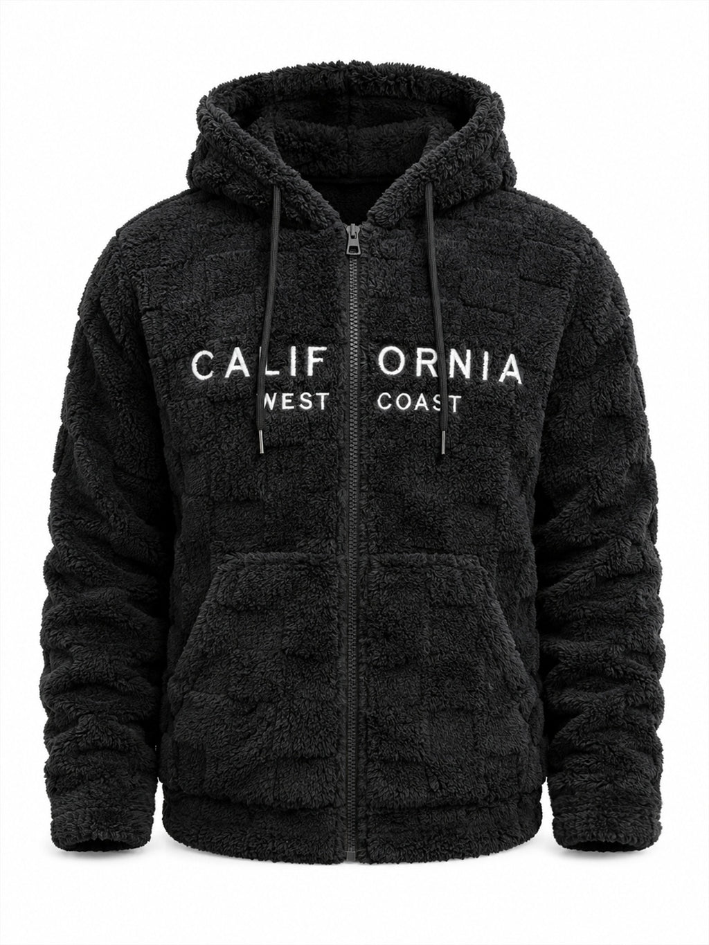 Veste matelassée pour homme, polaire, à capuche, vert clair
