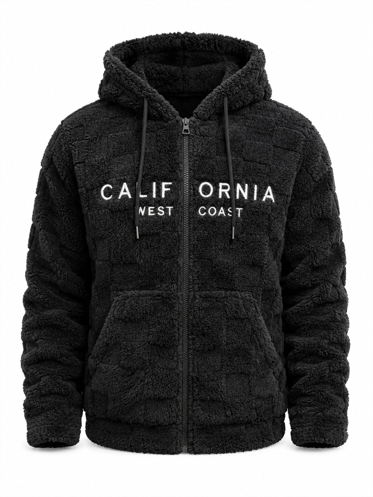 Veste matelassée pour homme, polaire, à capuche, vert clair