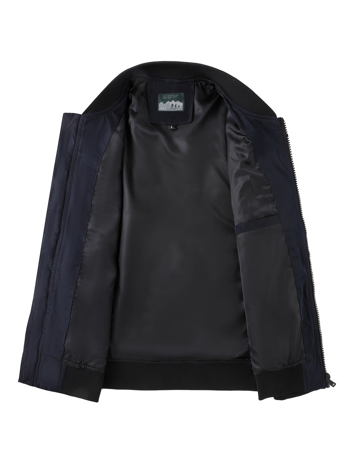 Veste pour homme, à col montant, kaki