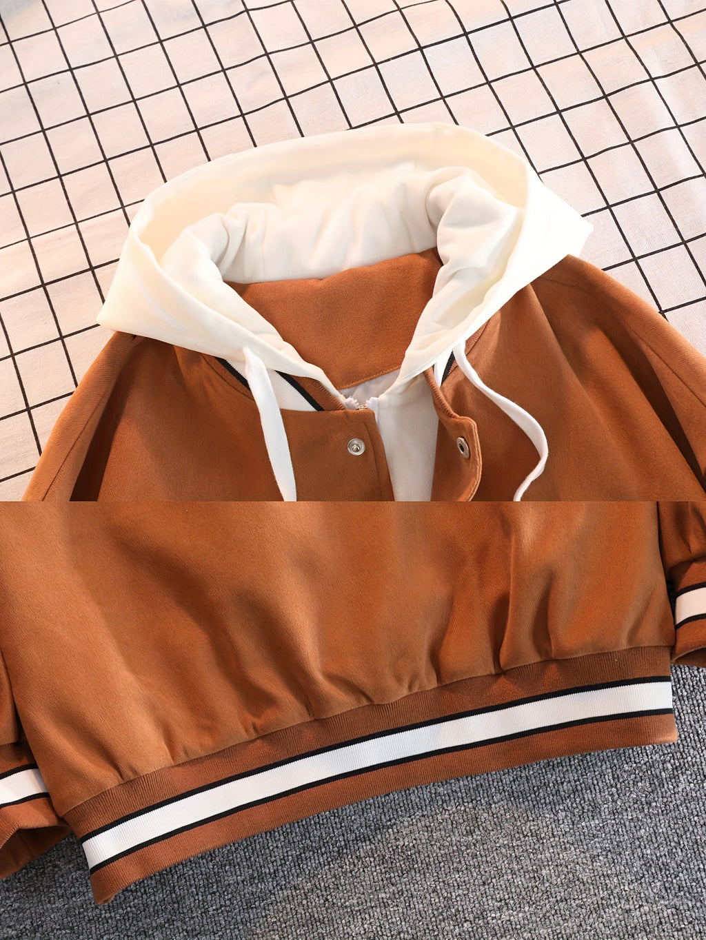 Veste pour homme, coupe-vent, à capuche, blanc