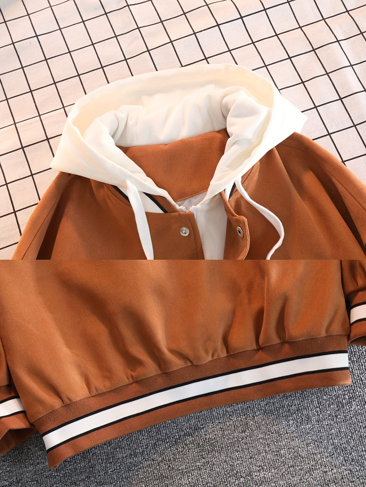 Veste pour homme, coupe-vent, à capuche, blanc