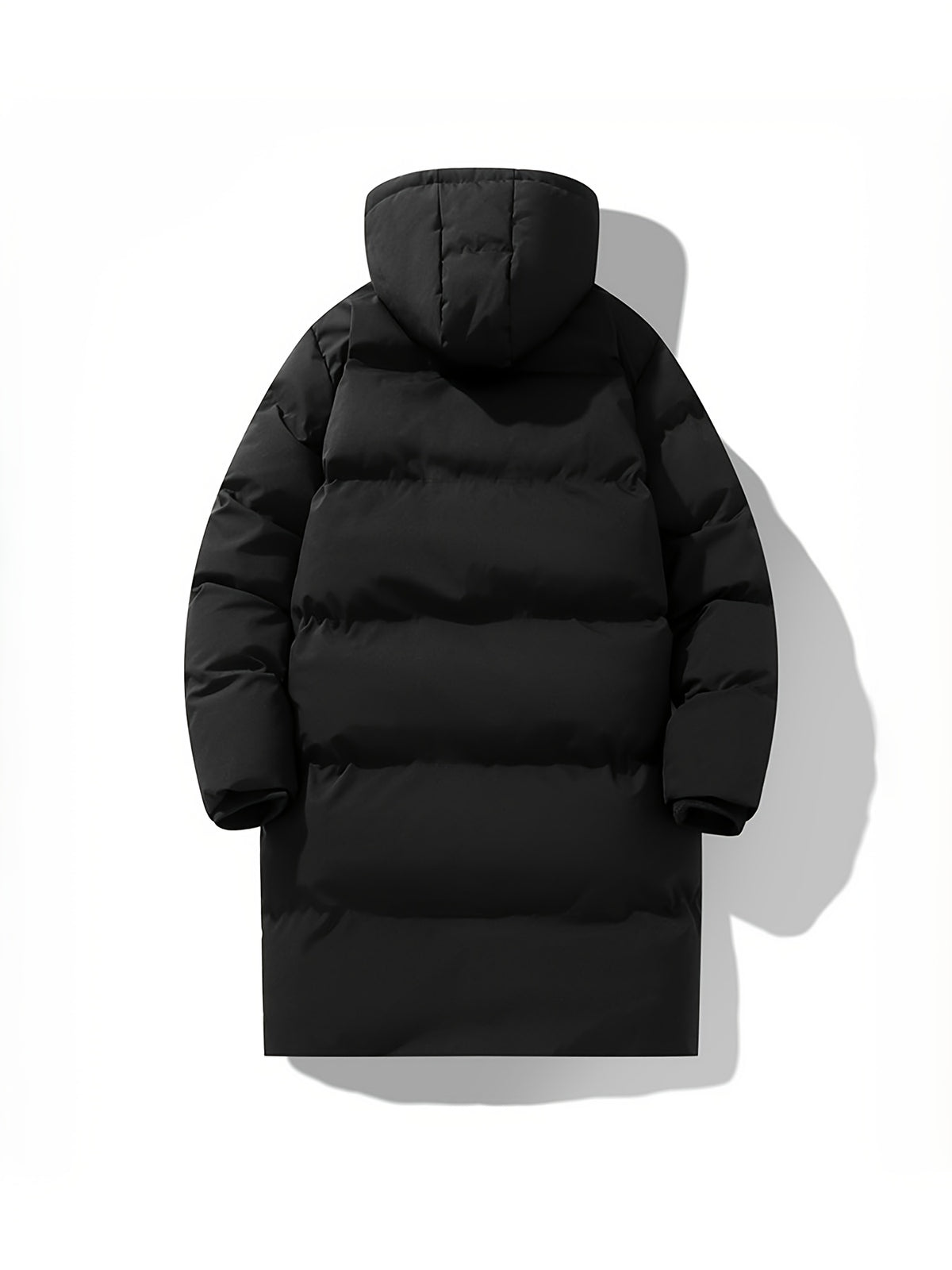 Manteau matelassé pour homme, à capuche, blanc