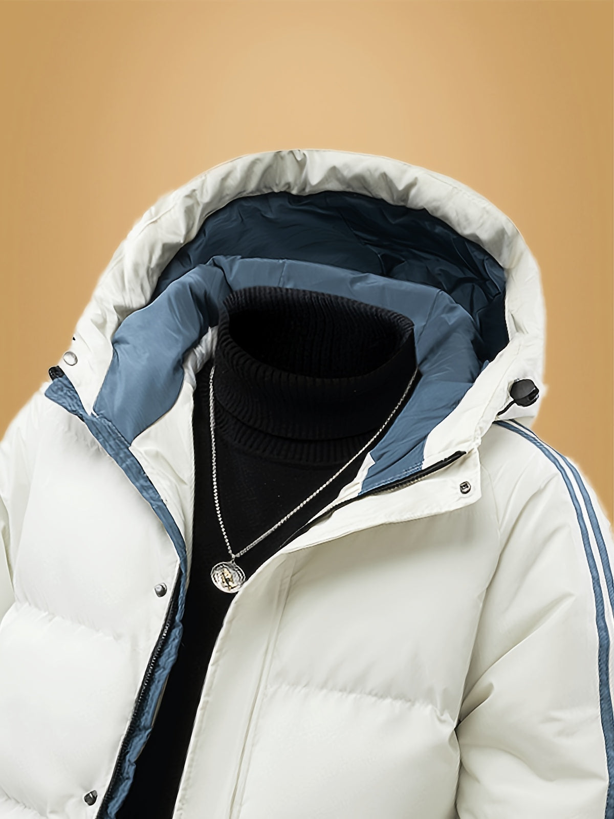 Manteau matelassé pour homme, à capuche, modele 7