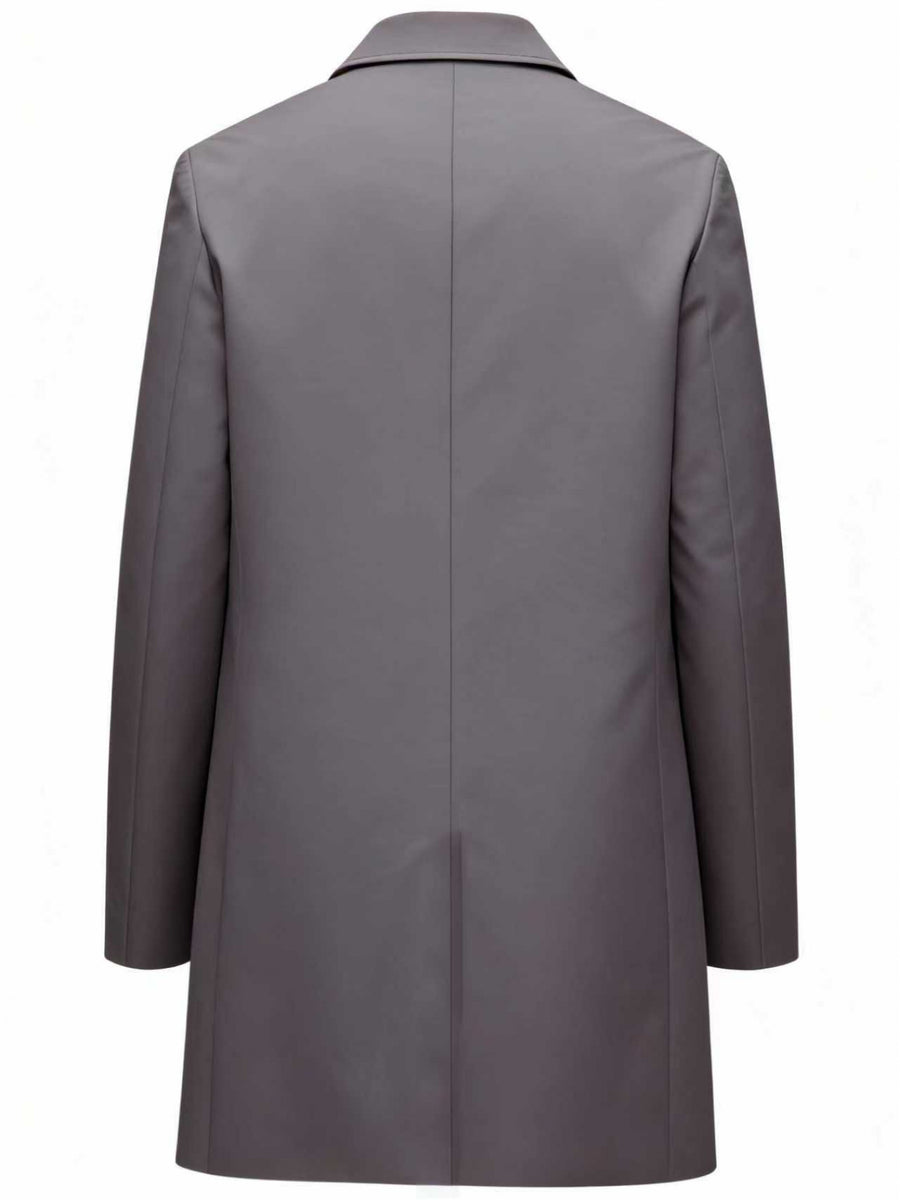 Trench, à revers, gris, photo 18