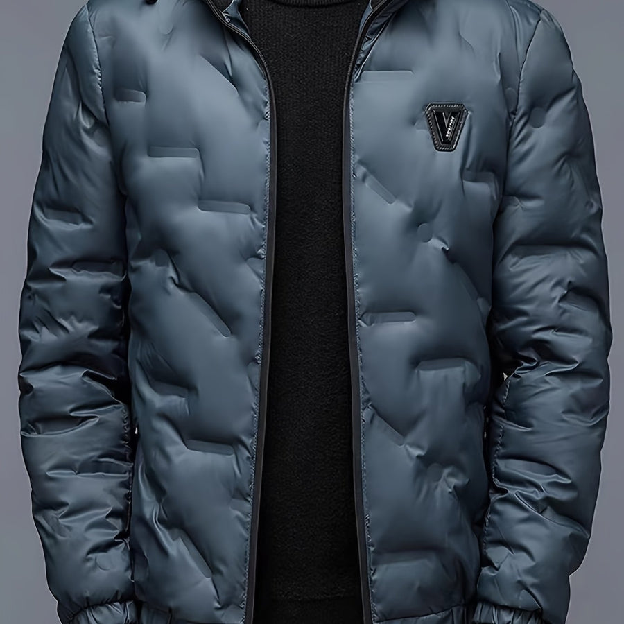 Veste matelassée, coupe-vent, à capuche, vert clair, coloris vert clair