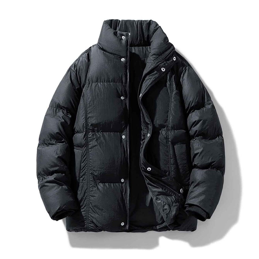 Veste matelassée pour homme, à col montant, blanc long, vue 4