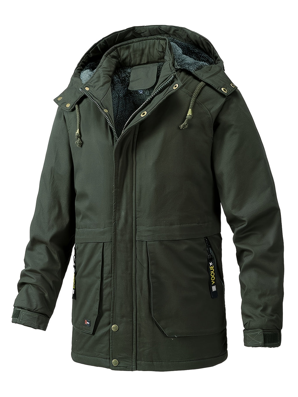 Veste matelassée pour homme, à capuche, black-q