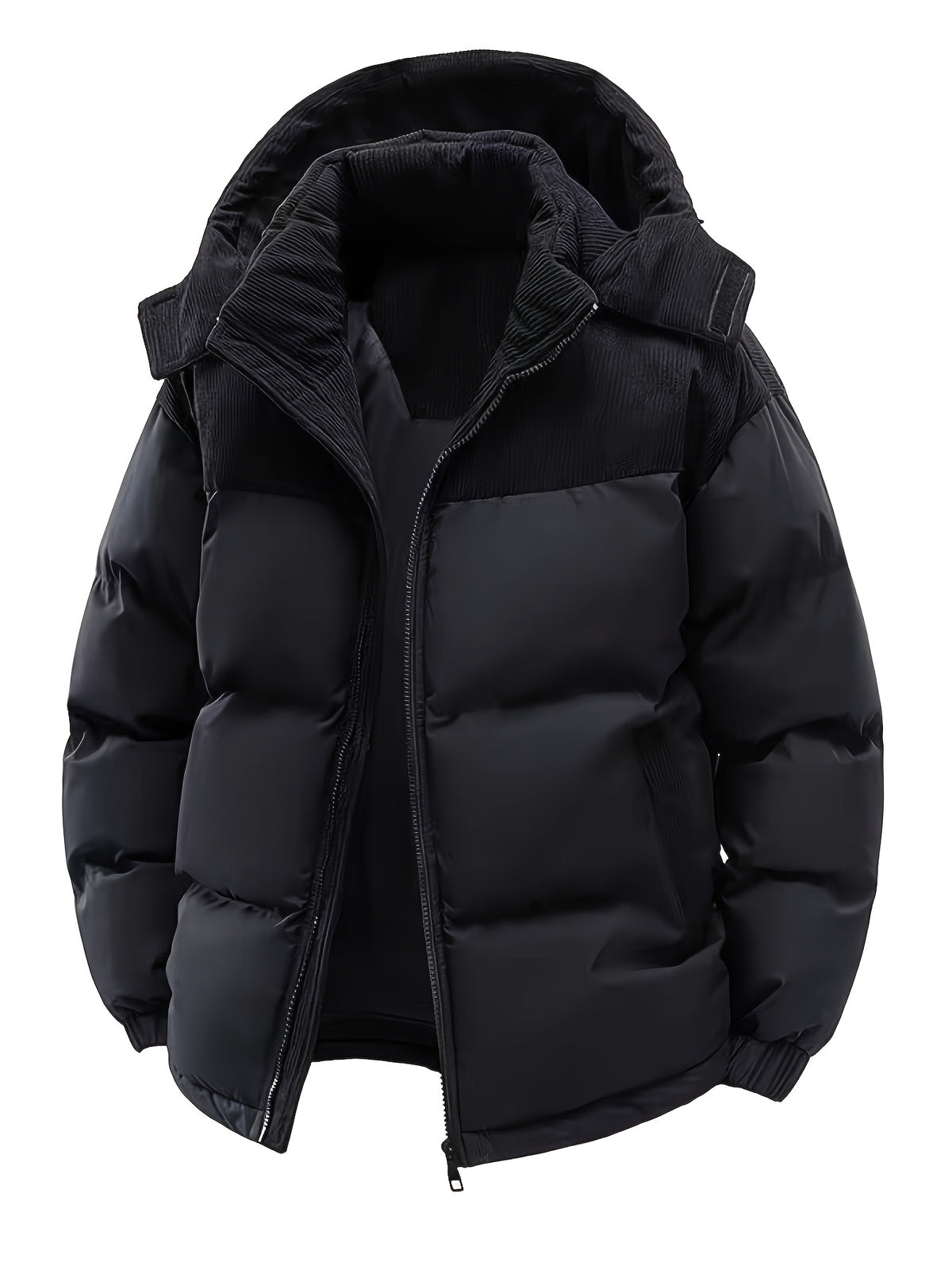 Veste pour homme, velours côtelé, à capuche