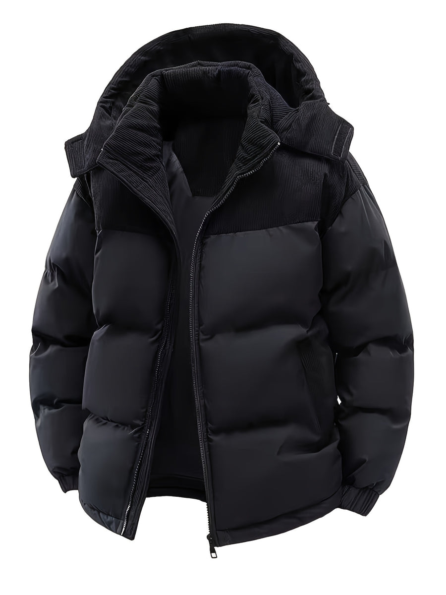 Veste, velours côtelé, à capuche, photo 10