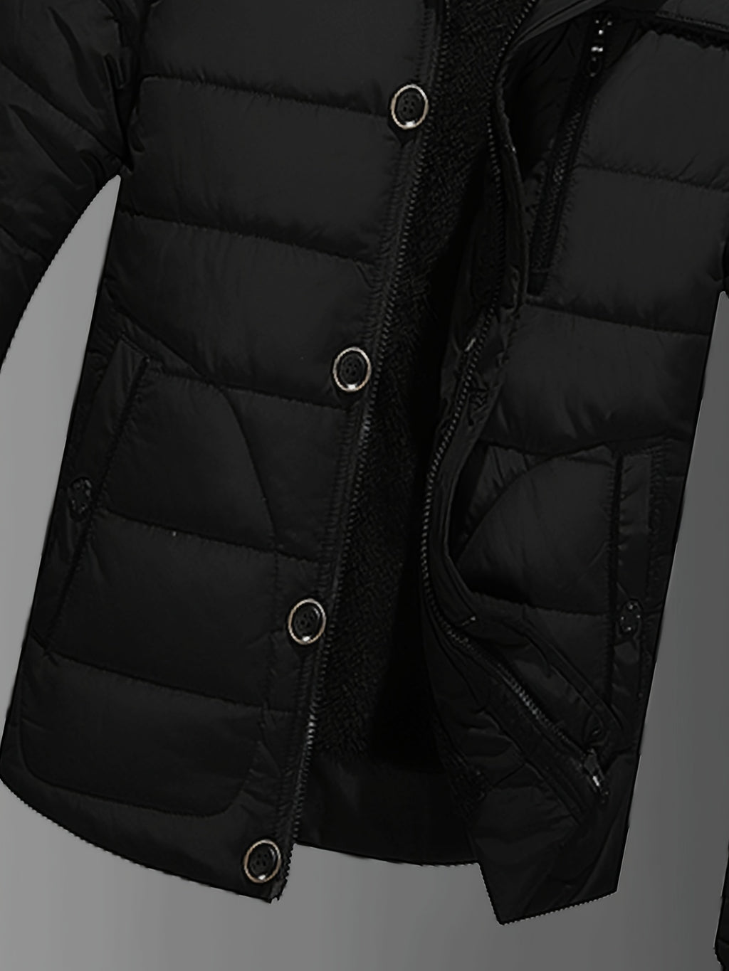 Veste matelassée pour homme, à capuche, rouge