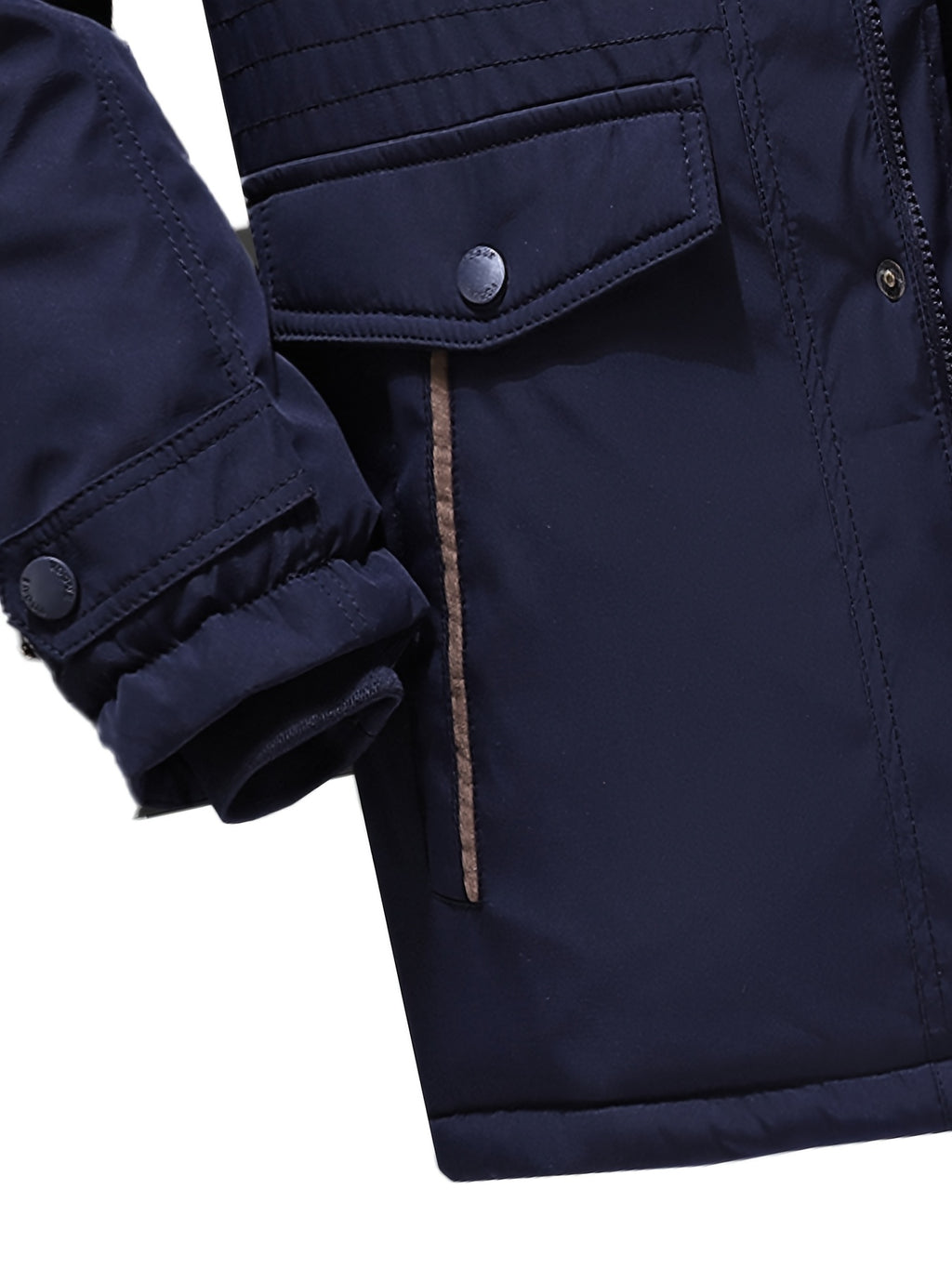 Veste long pour homme, à capuche, vert fougère