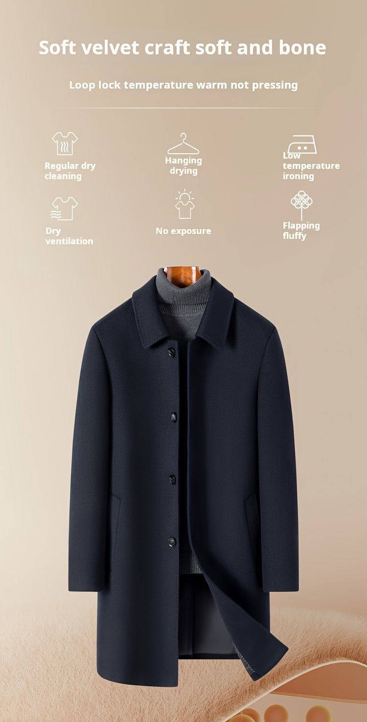 Veste en laine longue, 100 % laine, tweed, photo 4