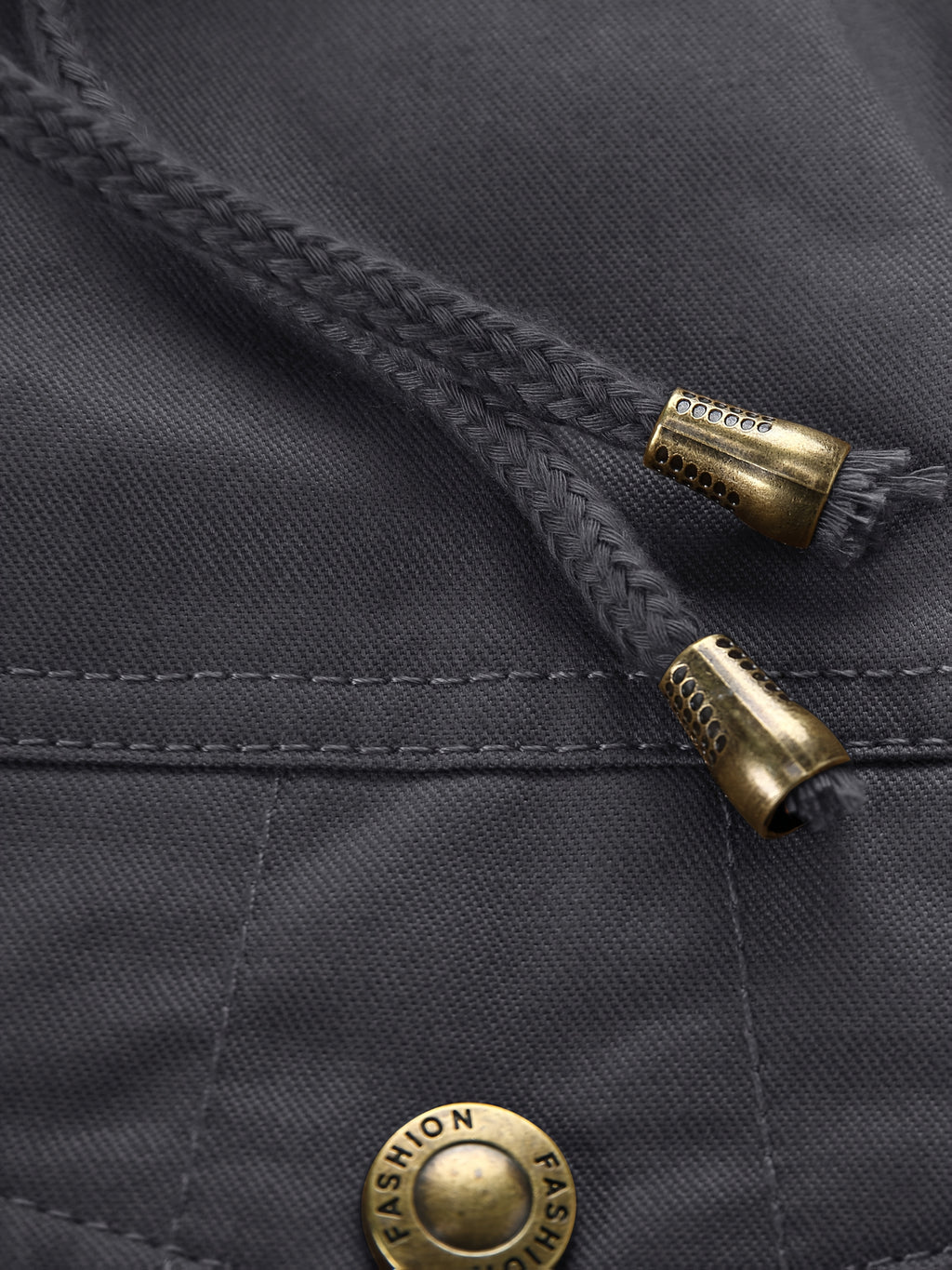 Veste mi-long pour homme, coupe-vent, à capuche