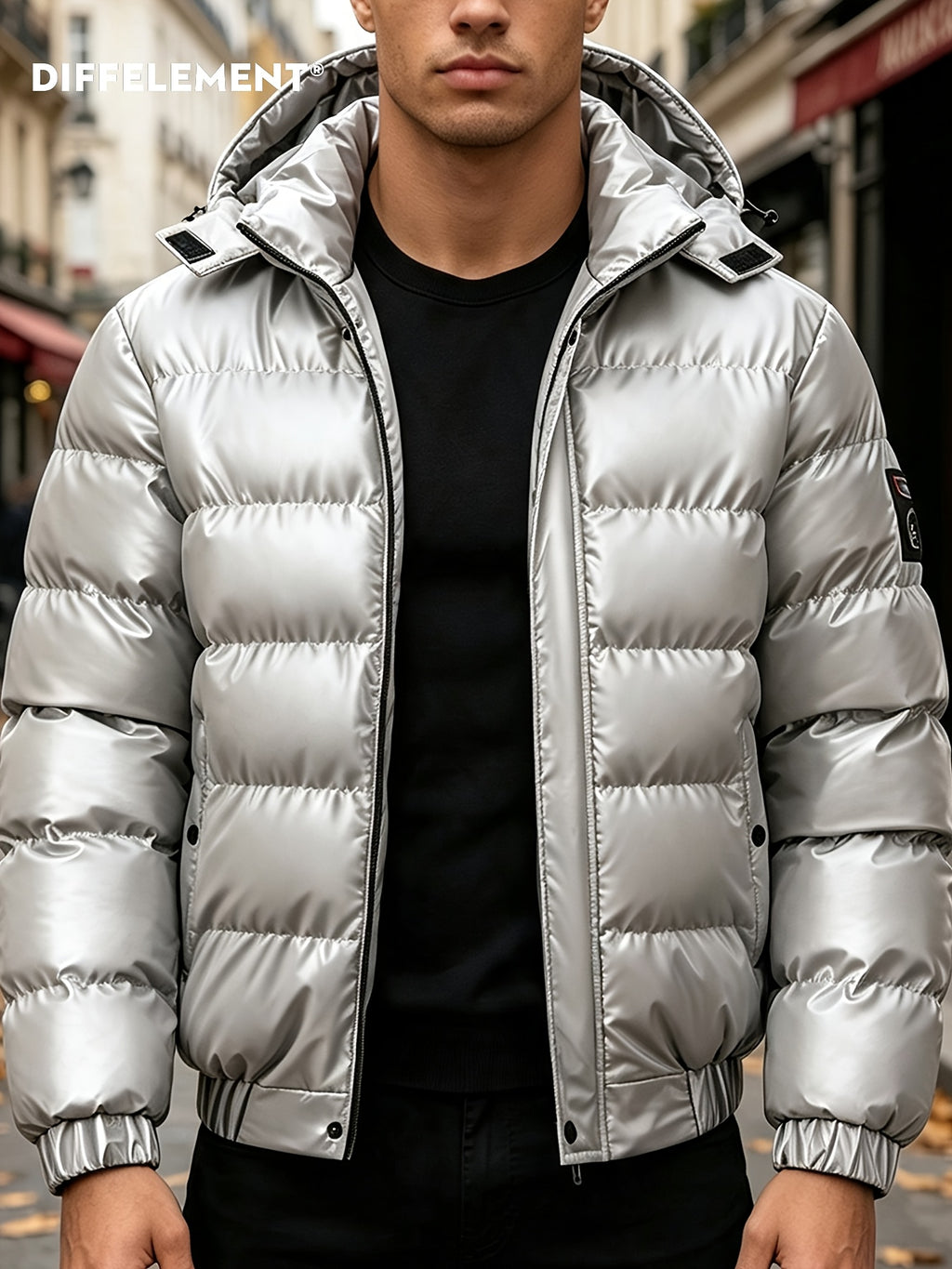 Manteau matelassé pour homme, à capuche, modele 5