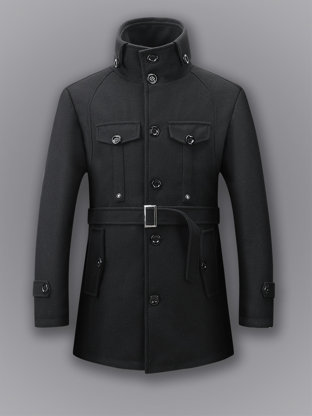Manteau mi-long pour homme, coupe-vent