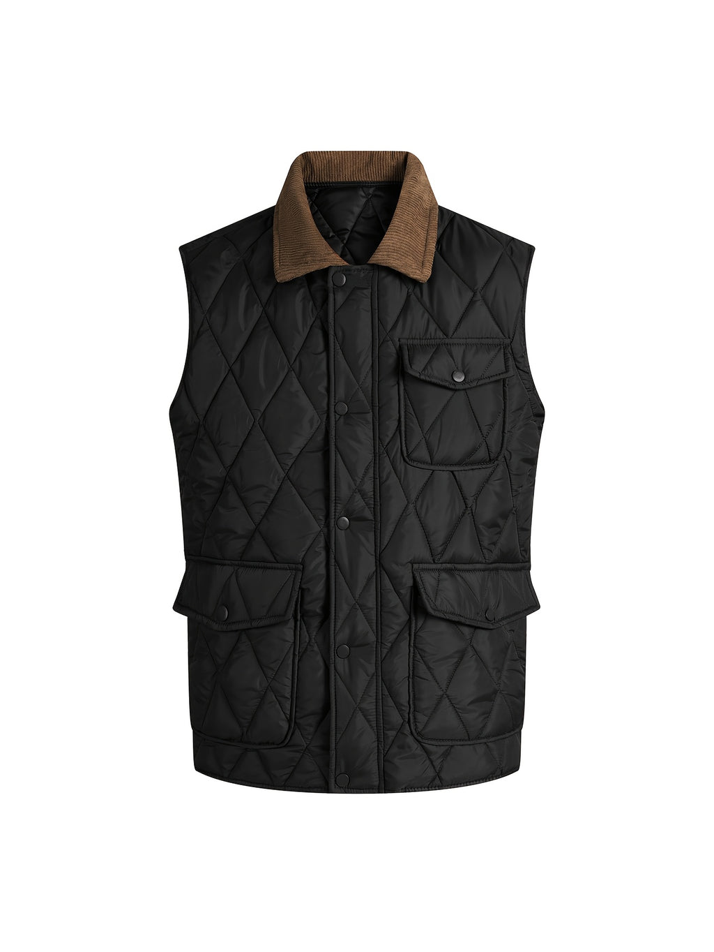Manteau matelassé long, coupe-vent, à revers, photo 7