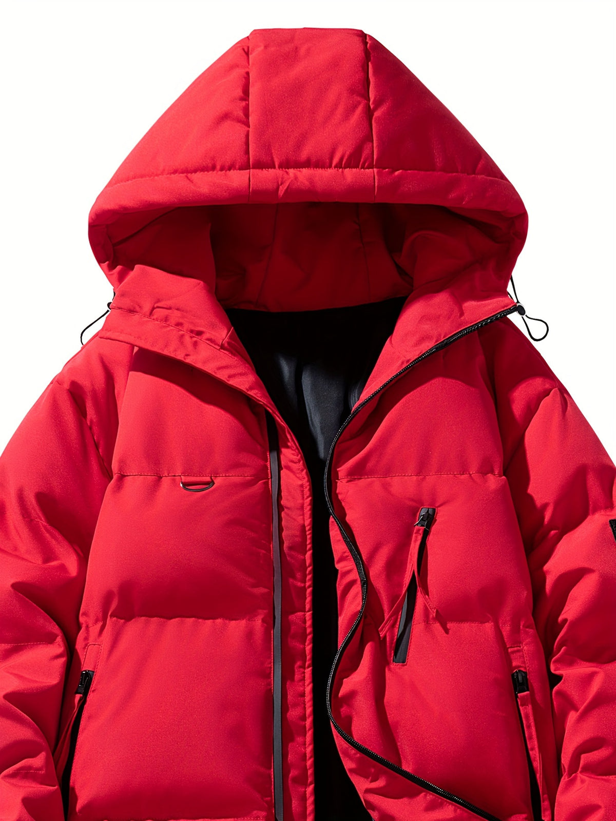 Veste pour homme, à capuche, couleur café