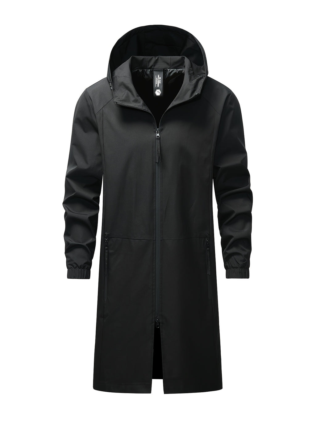 Veste pour homme, grandes tailles, à capuche, col montant